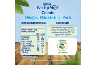 Naturnes Colado Pouch Manzana Mango y Pera