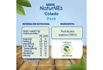 Naturnes Colado Frasco Pera